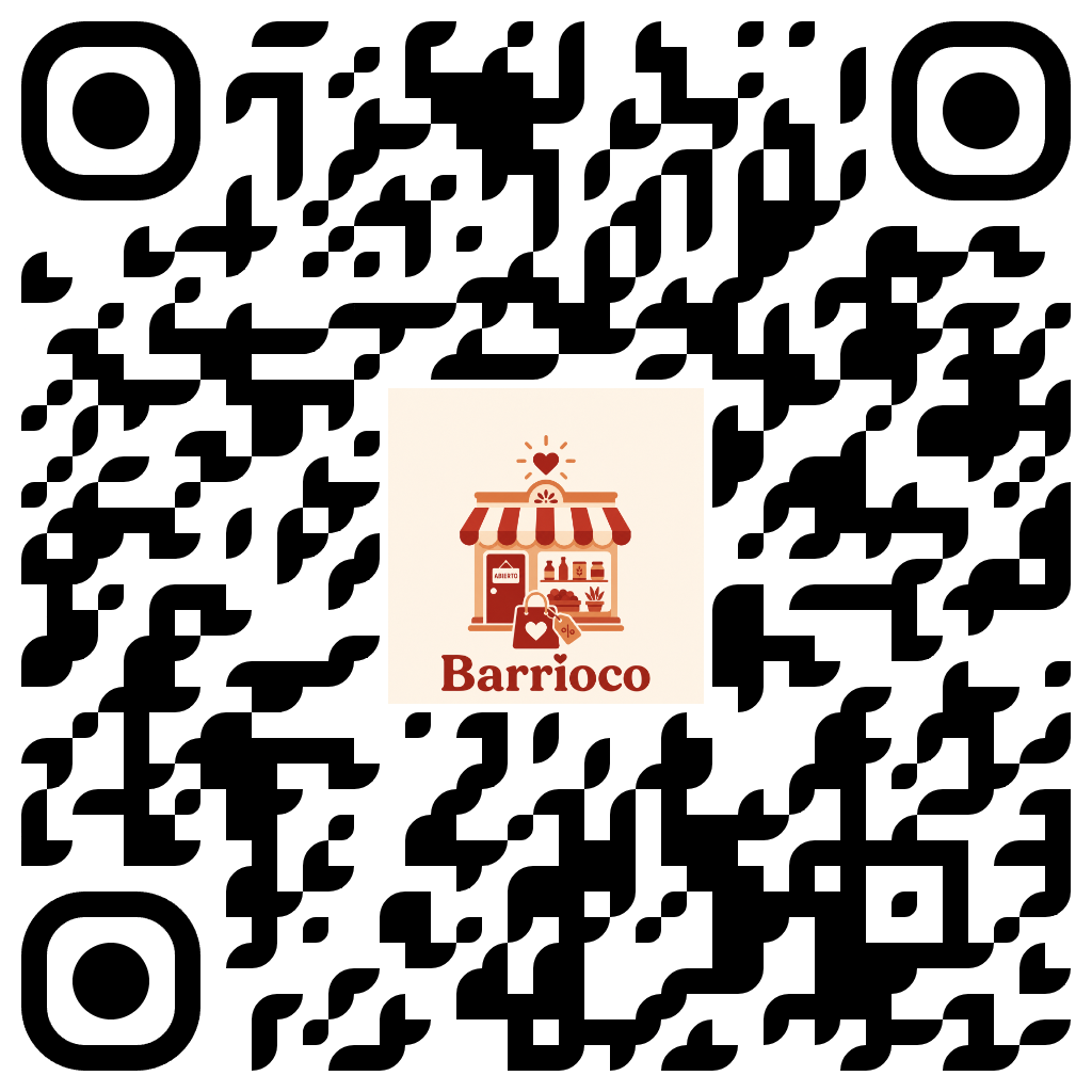 Código QR para descargar Barrioco Negocios